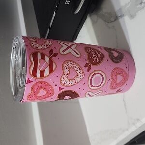 Valentine's Day Coffee Tumbler Hearts